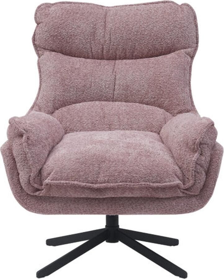 Mangoe Meubels Fauteuil Vera Pink Lounge stoel