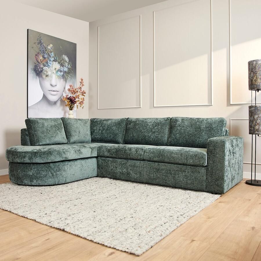 Mangoe Meubels MySofa Alma Green Divan Links + 2 5 zits 5 jaar garantie-MYS-Alma-TR21L - Foto 2