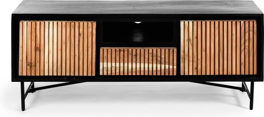 Mangoe Meubels Tv-meubel 140 cm- acacia pure