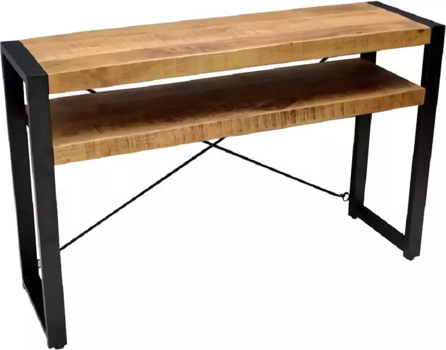 Mangoe Meubels Mangohout Dressoir Salon Eetkamertafel Britt side table 120cm