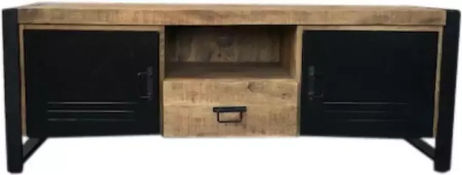 Mangoe Meubels Mangohout TV Meubel Dressoir Tv kast Bas 150x45x55 cm mangohout industrieel