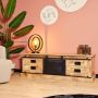 Mangoe Meubels Tv meubel Rome Mangohout industrieel Kast 155 cm breed - Thumbnail 2