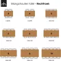 Mangohout Online Mangohouten Eettafel Columbus Rechthoek 280x120 cm Mahom Industrieel Dinertafel van Mangohout & Metaal Industriële Eettafel - Thumbnail 2