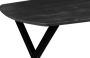 Mangohout Online Mangohouten Eettafel Salerno Black Deens Ovaal 160x100 cm Mahom Industrieel Dinertafel van Mangohout & Metaal Industriële Eettafel - Thumbnail 1