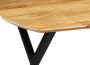 Mangohout Online Mangohouten Eettafel Salerno Deens Ovaal 240x120 cm Mahom Industrieel Dinertafel van Mangohout & Metaal Industriële Eettafel - Thumbnail 1