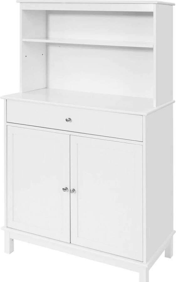 MARA Buffetkast Keukenkast Dressoir 2 Lades MDF 110 x 30 x 80 cm - Foto 2