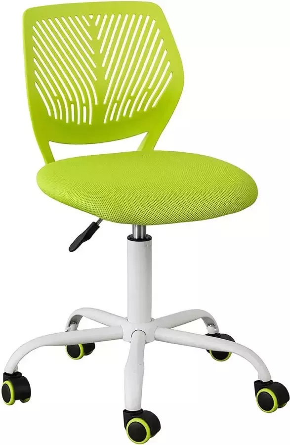 MARA Bureaustoel Voor kinderen Computerstoel Draaibaar Praktisch Groen ‎55 x 55 x 77 cm