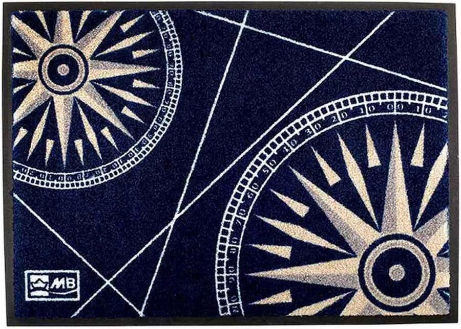 Marine Business nautische blauwe Deurmat Wind 70 x 50 cm