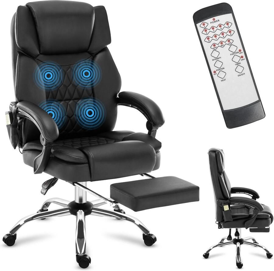 Mark Adler Boss 6.0 Black Bureaustoel met massage