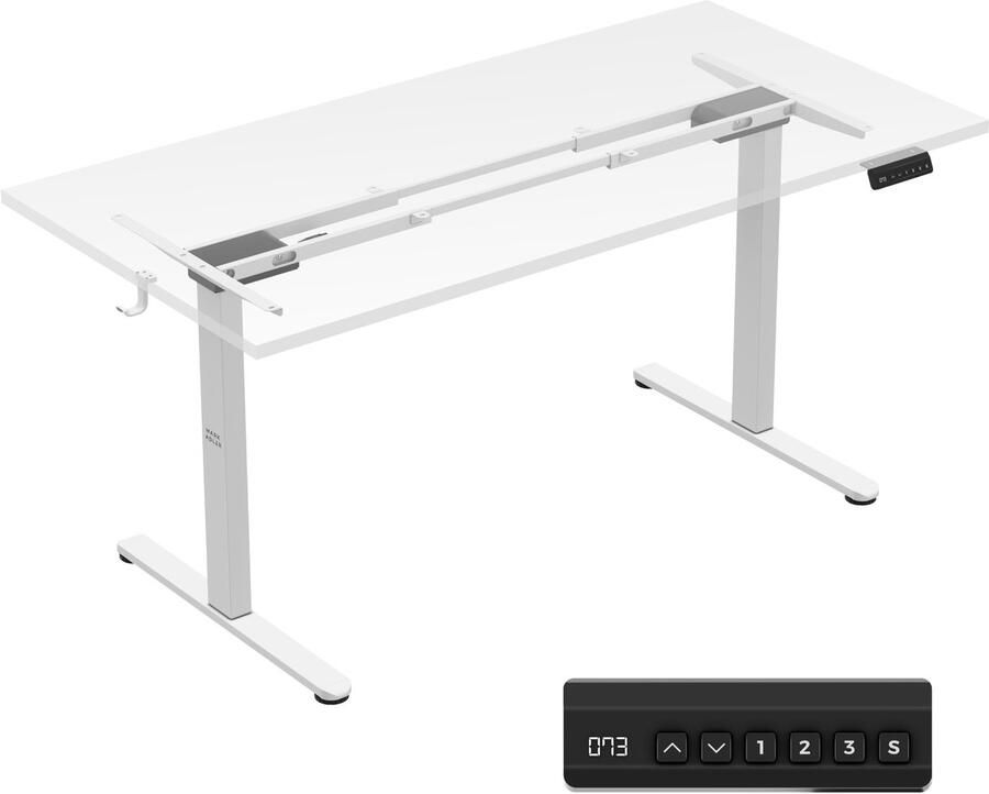 Mark Adler Elektrisch bureauframe Xeno 4.5 Wit – 73–119 cm – 2 motoren – Tot 100 kg – Zit-Sta - Foto 2