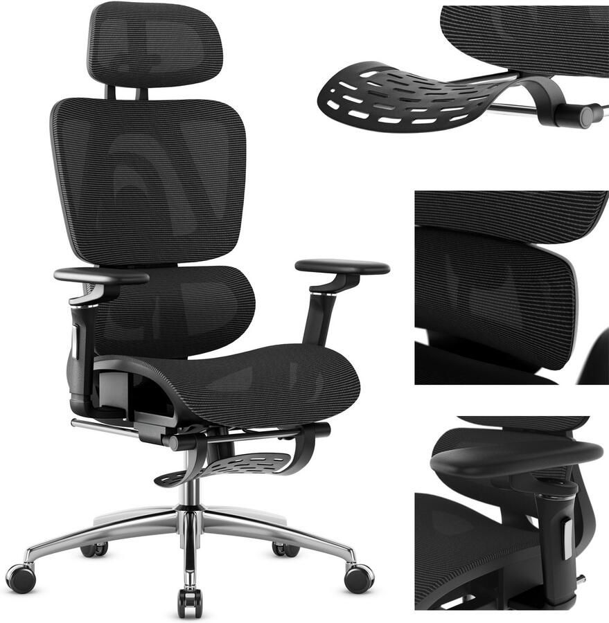 Mark Adler Expert 7.9 Ergonomische Bureaustoel Netstof Mesh Zwart - Foto 2