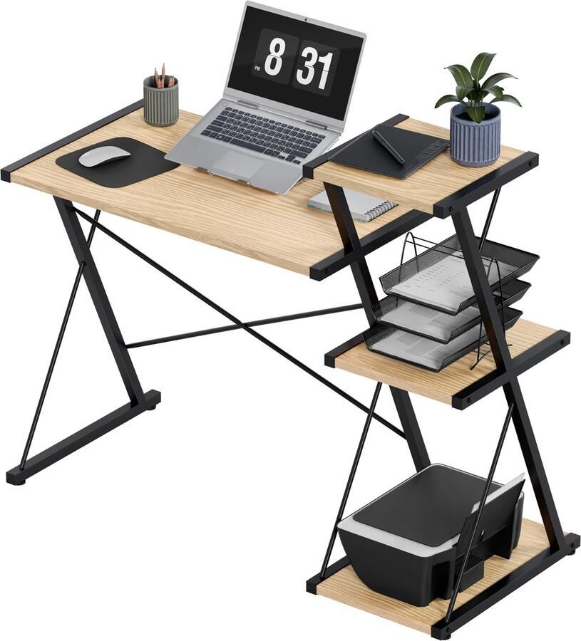 Mark Adler Leader 3.5 Bureau met planken Eiken