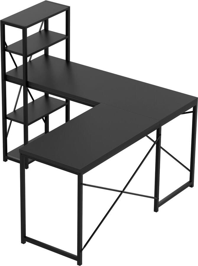 Mark Adler Leader 5.9 Hoekbureau met planken Black
