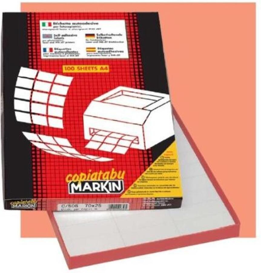 Markin 210A420 etiket Wit 1200 stuk(s)