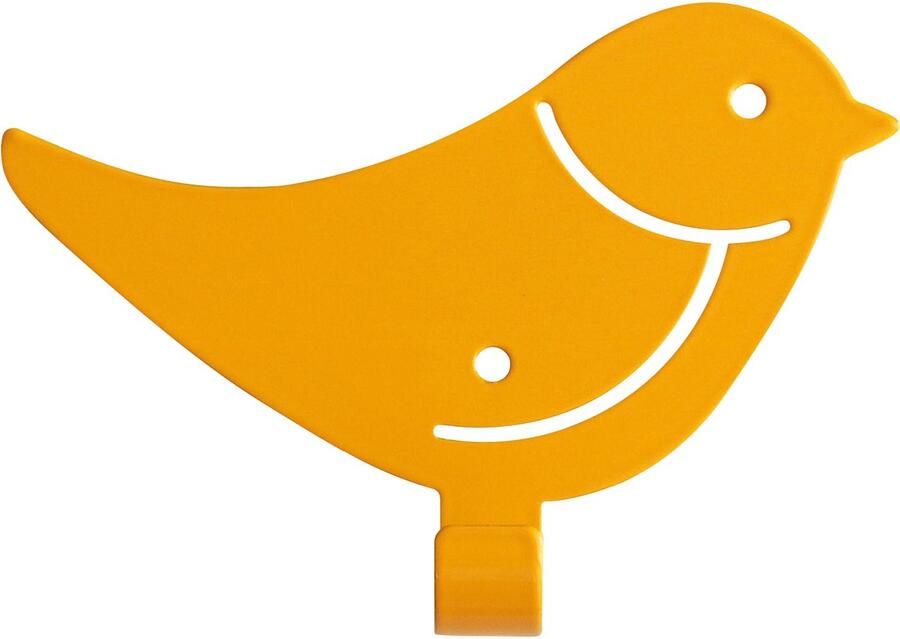 Marnelly Metalen Kinderkapstok Kapstok Vogel Geel