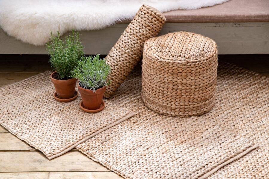 Mars & More Handgemaakt jute poef ÃƒËœ40cm