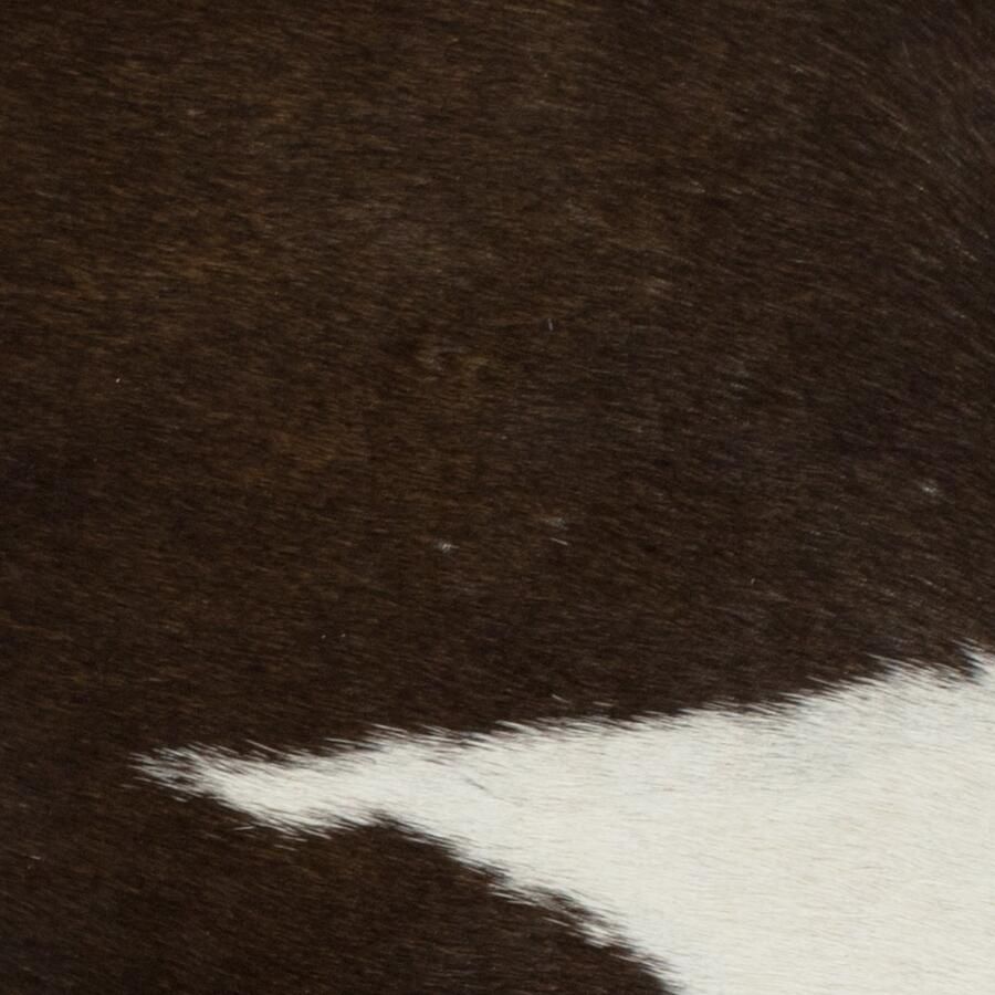 Mars & More Kruk Koeienhuid Bruin Leder Bont 30x30x45cm