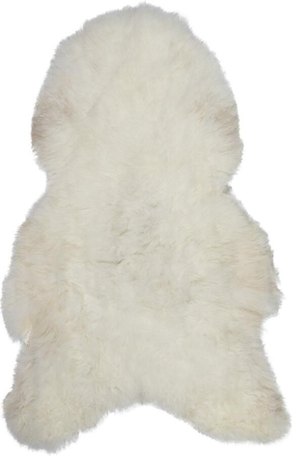 Mars & More Vloerkleed Tapijt Plaid Schapenvacht Ijsland Geschoren Wit Vacht 105x60x5cm