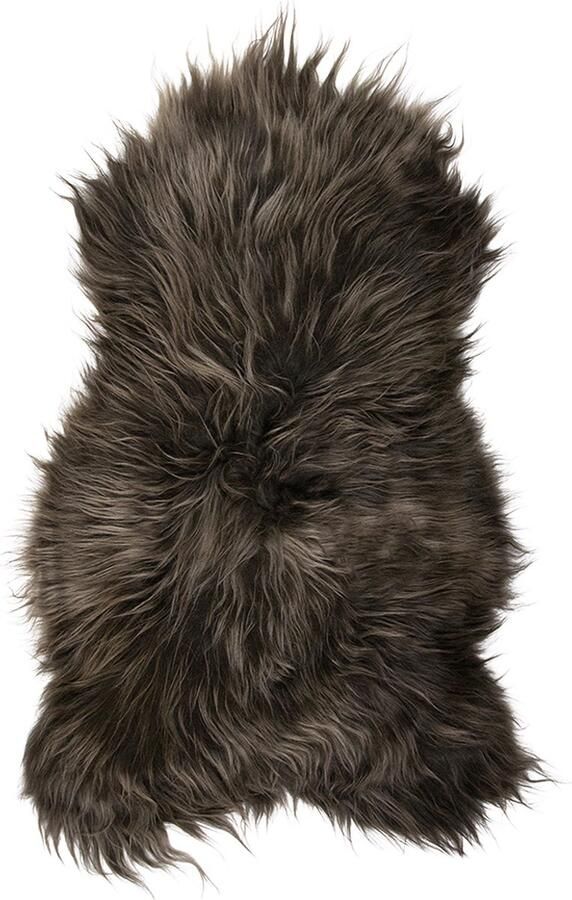 Mars & More Vloerkleed Tapijt Plaid Schapenvacht Ijsland Bruin Vacht 105x60x5cm