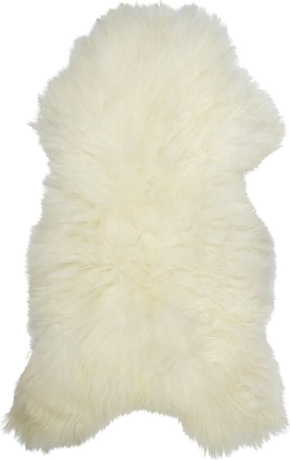 Mars & More Vloerkleed Tapijt Plaid Schapenvacht Ijsland Wit Vacht 105x60x5cm