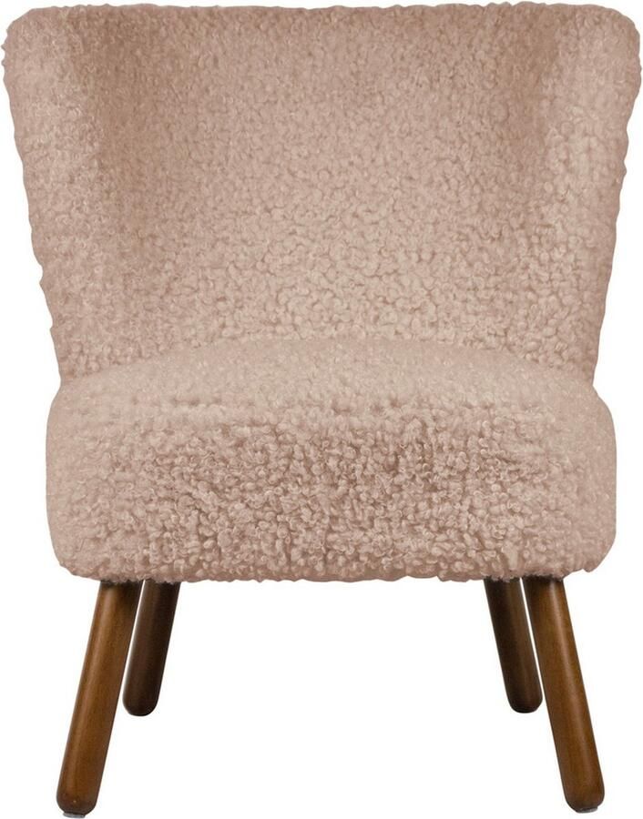 Mars & More stoel teddy krul beige 60x72x74cm