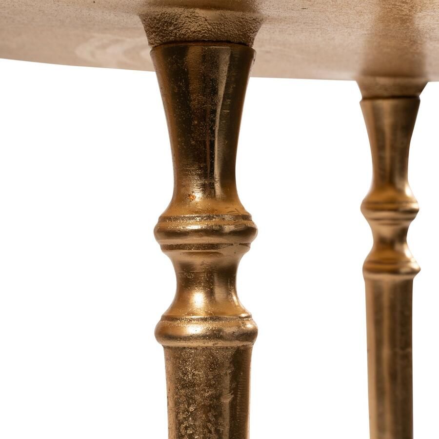 Mars & More tafel driepoot champagne goud 55x55x60cm