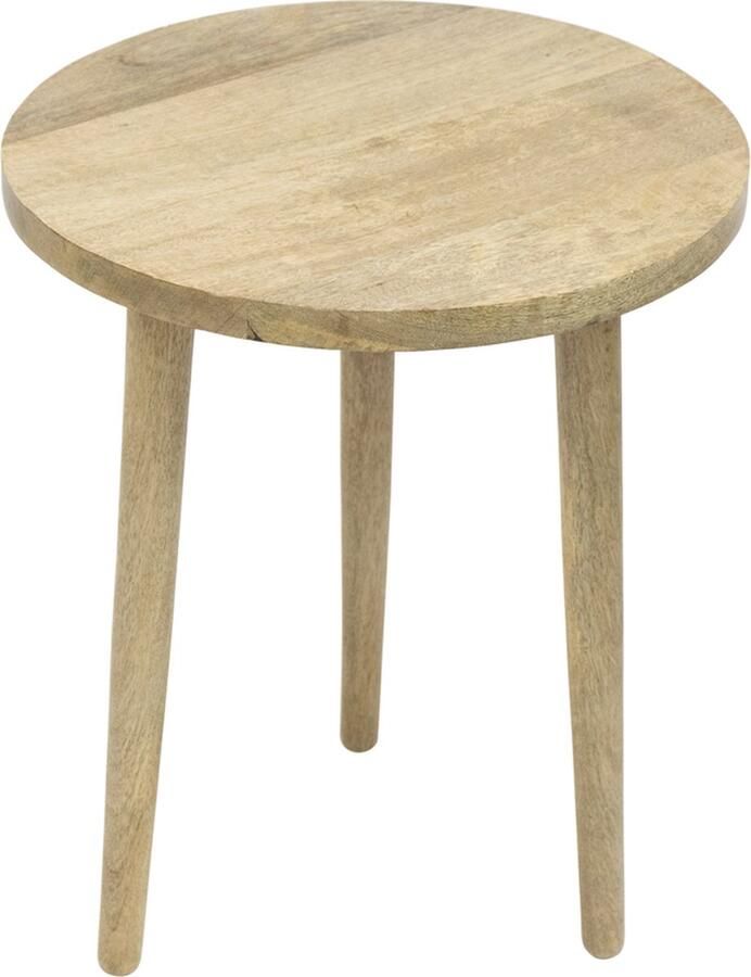 Mars & More Bijzet tafel mango hout dia 40cm