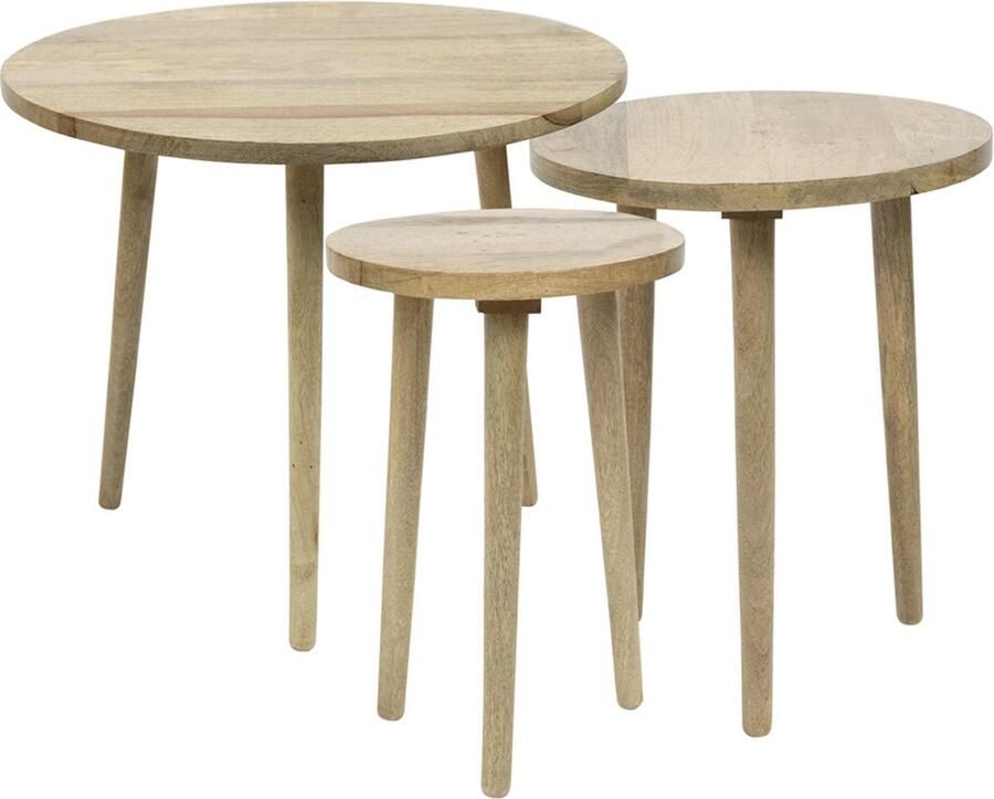 Mars & More Bijzet tafel mango hout dia 60cm