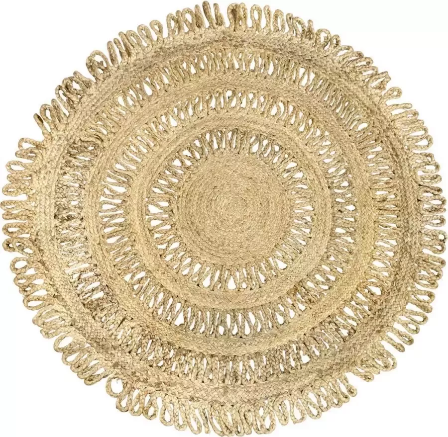 Mars & More Mars&More Vloerkleed Jute lussen 120cm