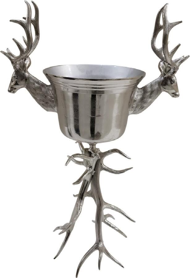 Mars & More wijnkoeler hert met gewei op standaard 94cm (pallet)