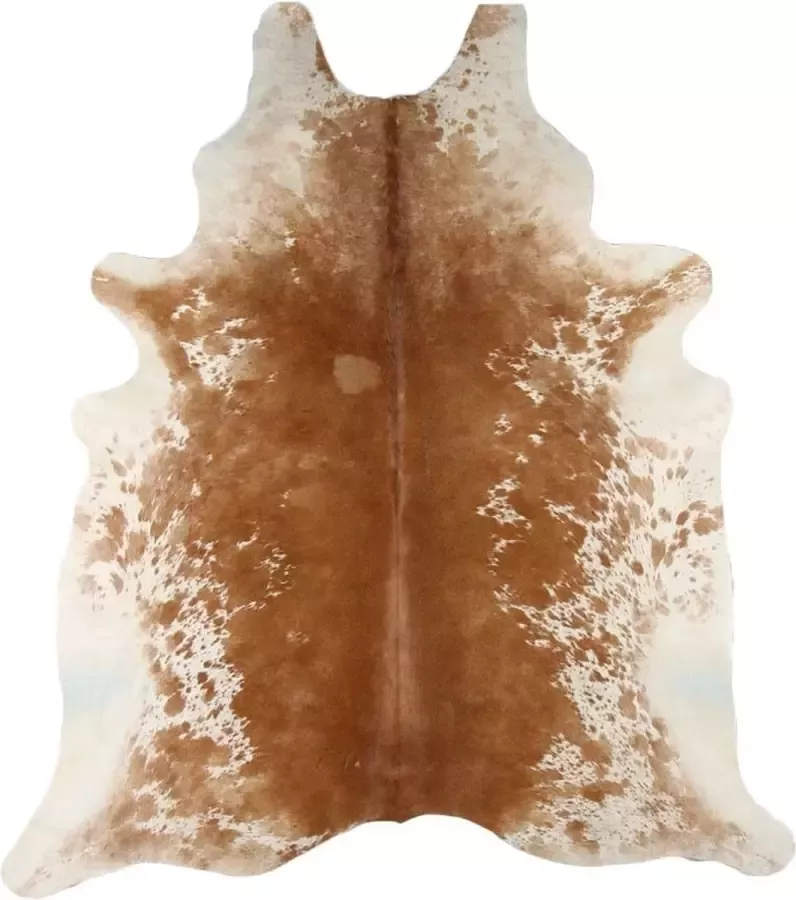 Mars & More Tapijt Vloerkleed Koeienhuid Bruin Leder Bont 180x250x0 3cm