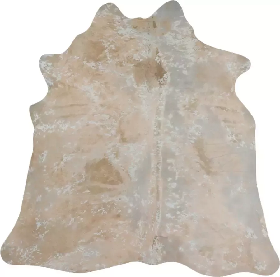 Mars & More Tapijt Vloerkleed Koeienhuid Cognac Leder Bont 220x260x0 3cm