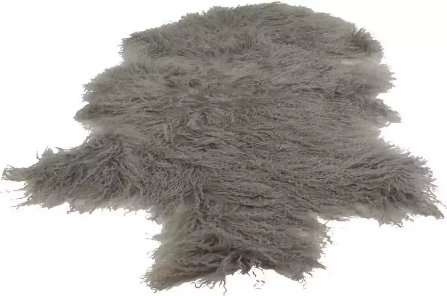 Mars & More Vloerkleed Tapijt Plaid Schapenvacht Grijs Vacht 100x55x2cm - Foto 2