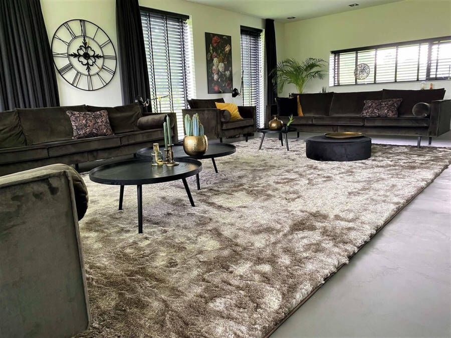 Mart Visser vloerkleed Vernon 13 Rond Linnen Grey