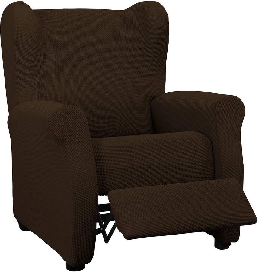 Martina Home Daytona Relax stoelhoes Superelastisch verstelbaar Polyester Katoen Chocoladebruin