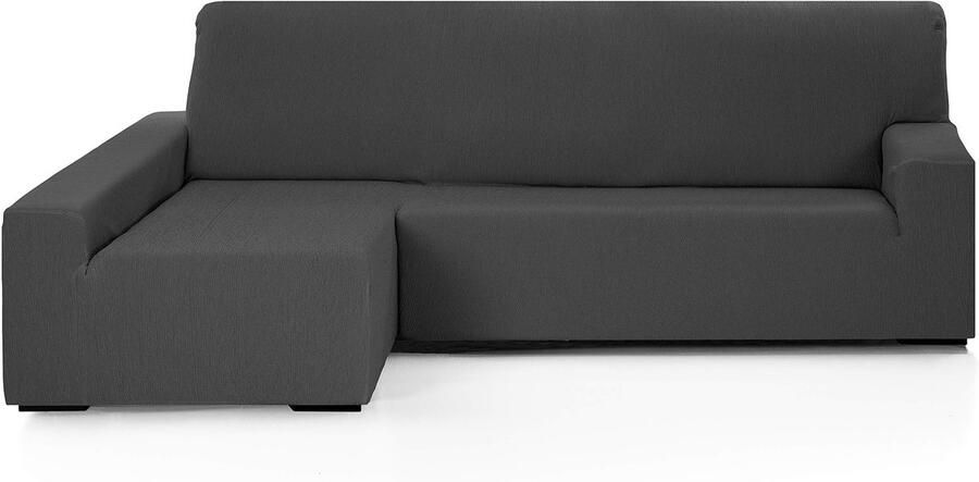 Martina Home EMILIA Elastische hoes voor loungestoel Lange linkerarm (vooraanzicht) Antraciet