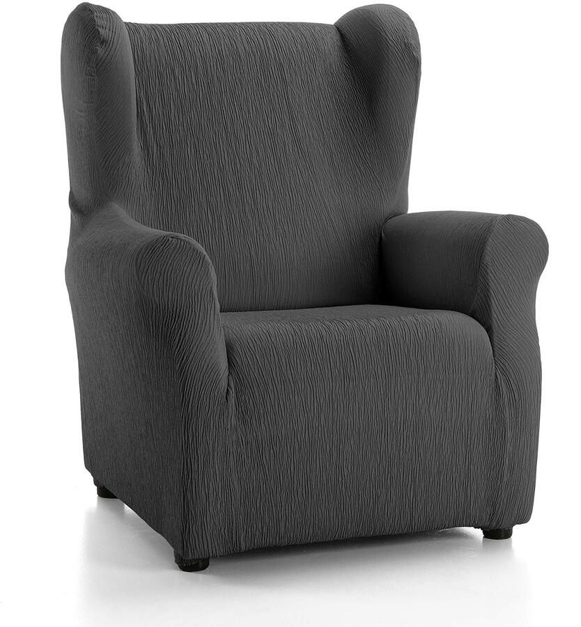 Martina Home Emilia hoes voor oorfauteuil Sillón Orejero oorfauteuil antraciet