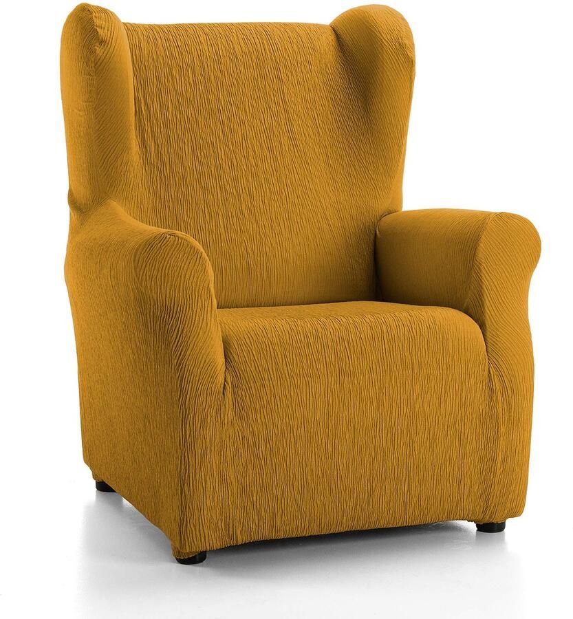 Martina Home Emilia hoes voor vleugelfauteuil polyester katoen mosterd