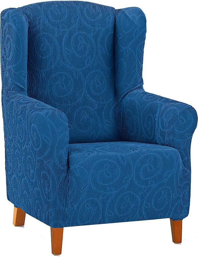 Martina Home Relax fauteuilhoes blauw oorkappen