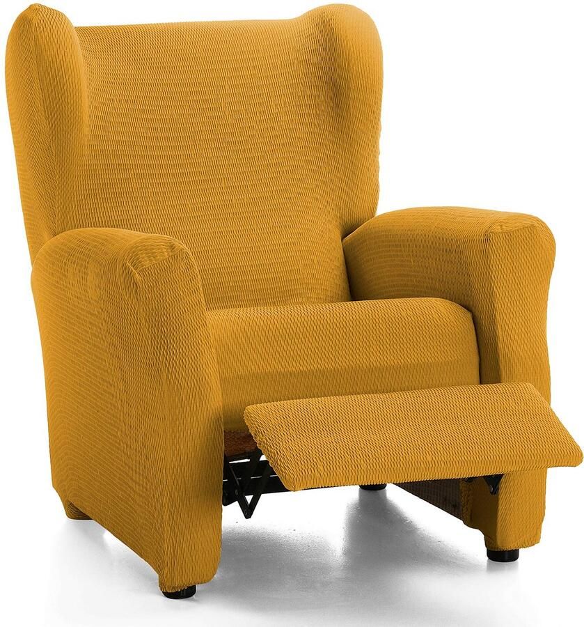 Martina Home Tunez elastische duplex vleugelstoelhoes blauw