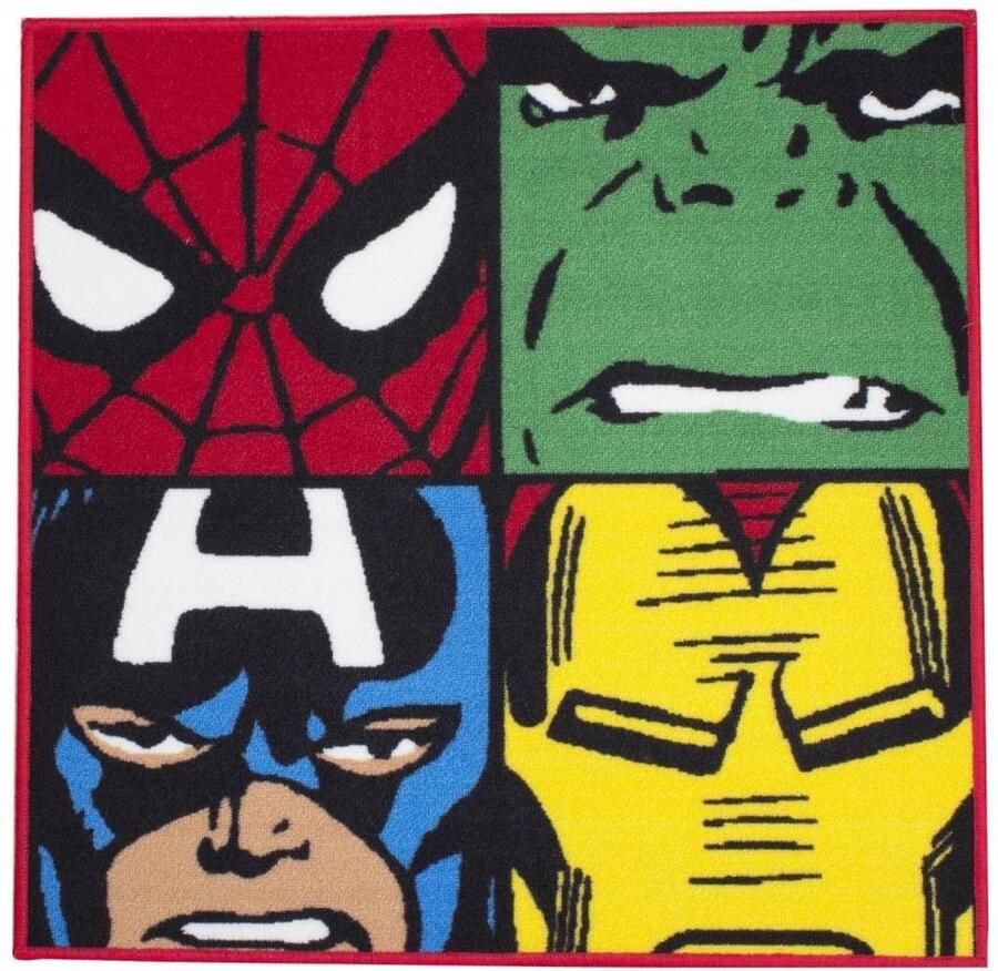 Marvel Comics Avengers Vloerkleed 80 x 80 cm Multi