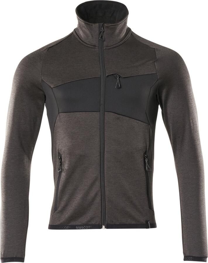 Mascot Accelerate Fleecetrui met rits 18103-316 donkerantraciet zwart 5XL