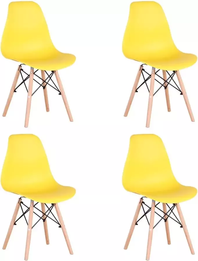 Mason Store ️ Beautiful Life ️ Eetkamerstoelen set van 4 Eetkamer Stoelen Geel