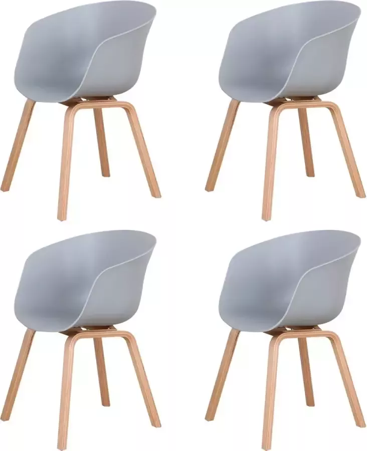 Mason Store ️ Beautiful Life ️ Eetkamerstoelen set van 4 Eetkamer Stoelen Grijs