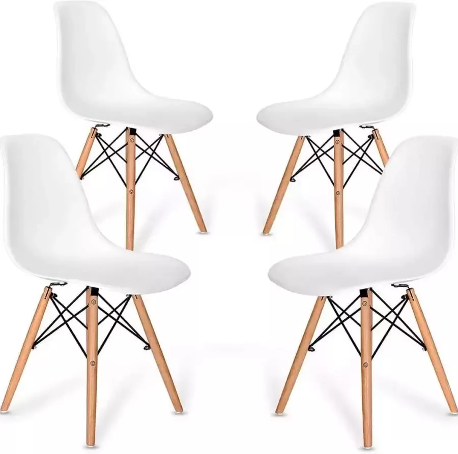 Mason Store ️ Beautiful Life ️ Eetkamerstoelen set van 4 Eetkamer Stoelen Wit
