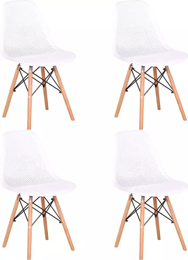 Mason Store ️ Beautiful Life ️ Eetkamerstoelen set van 4 Eetkamer Stoelen Wit