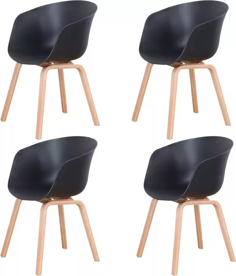 Mason Store ️ Beautiful Life ️ Eetkamerstoelen set van 4 Eetkamer Stoelen Zwart