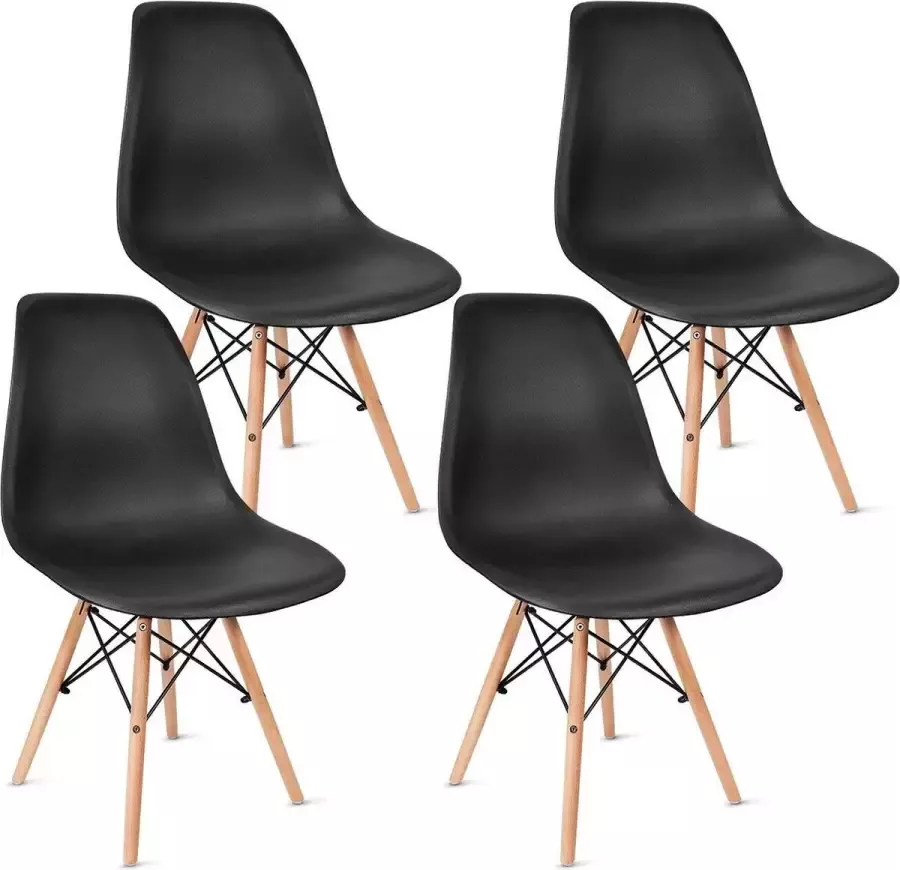 Mason Store ️ Beautiful Life ️ Eetkamerstoelen set van 4 Eetkamer Stoelen Zwart
