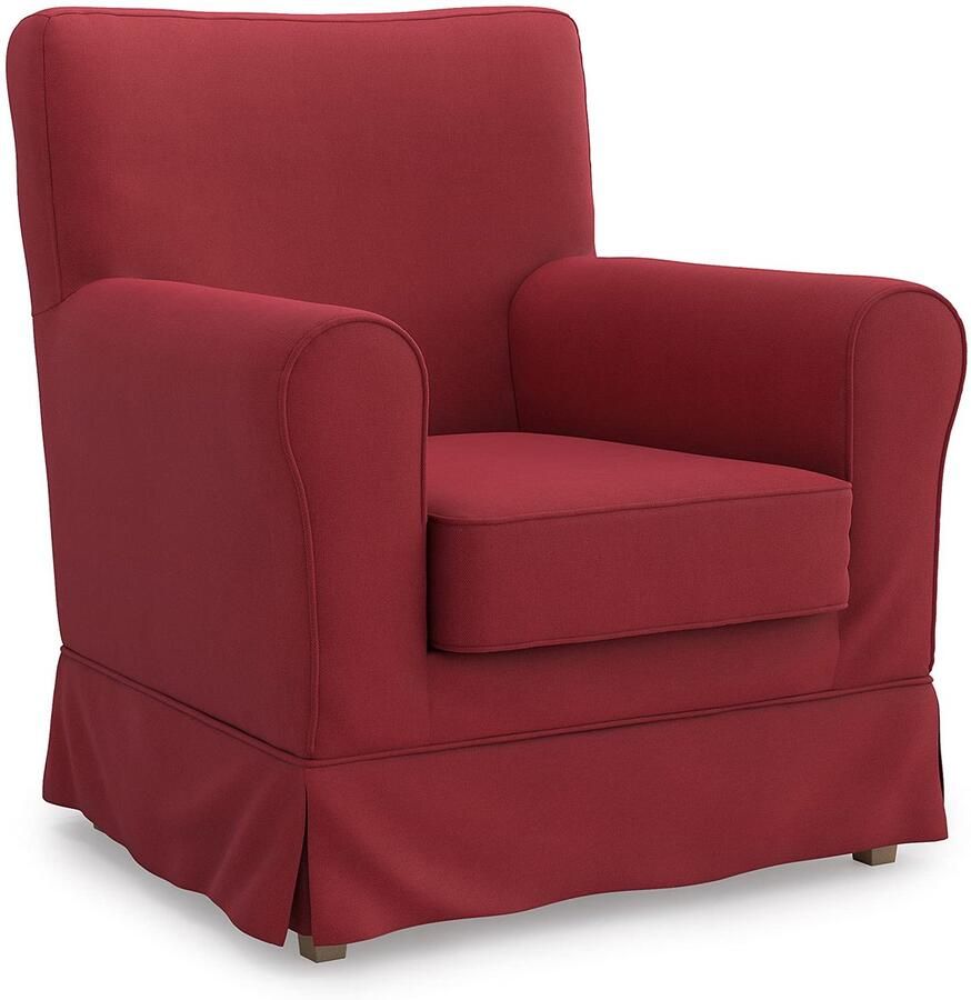 MASTERS OF COVERS Vervangende fauteuilhoes voor IKEA Ektorp Jennylund fauteuilhoes Jennylund fauteuilhoes hoezen voor Jennylund fauteuil fauteuilsprei 78 x 85 x 84 cm (rood katoen)
