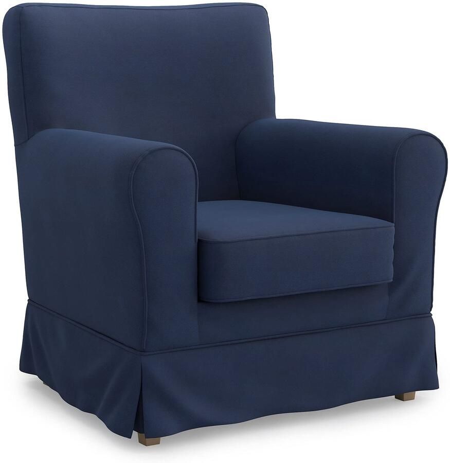 MASTERS OF COVERS Vervangende fauteuilhoes voor IKEA Ektorp Jennylund fauteuilhoes Jennylund fauteuilhoes hoezen voor Jennylund fauteuil fauteuilsprei 78 x 85 x 84 cm (blauw katoen)